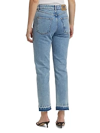 Straight Patchwork Jeans