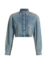 Denim Crop Shirt