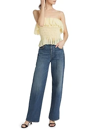 Alexi Smocked Ruffled Top