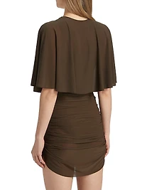Kaeli Capelet Ruched Minidress