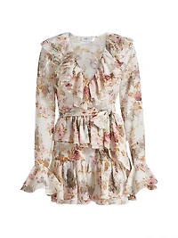 Palmero Floral Ruffle Minidress