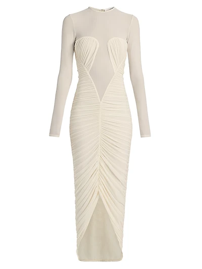 Besora Ruched Jersey Maxi Dress