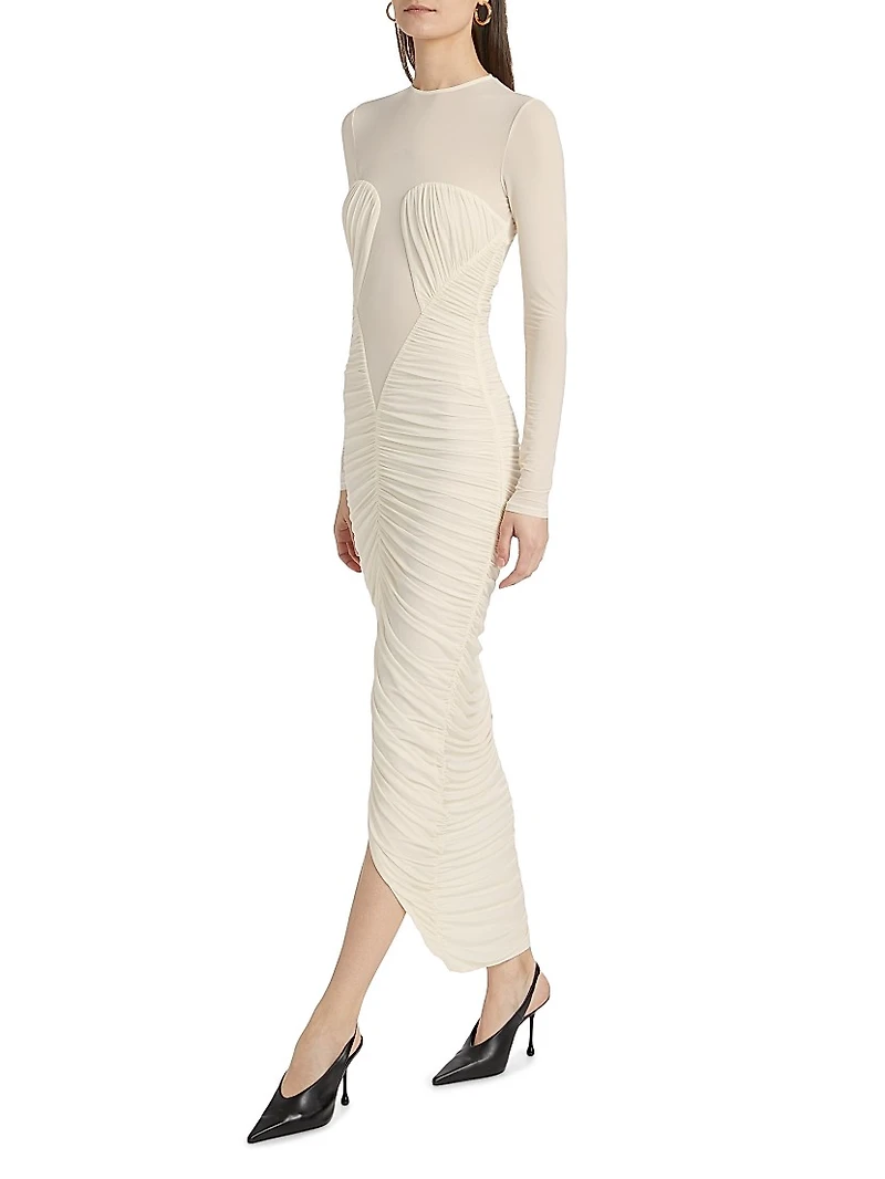 Besora Ruched Jersey Maxi Dress