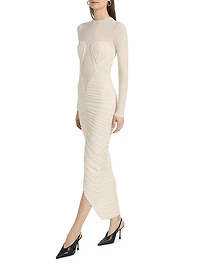 Besora Ruched Jersey Maxi Dress