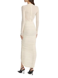 Besora Ruched Jersey Maxi Dress