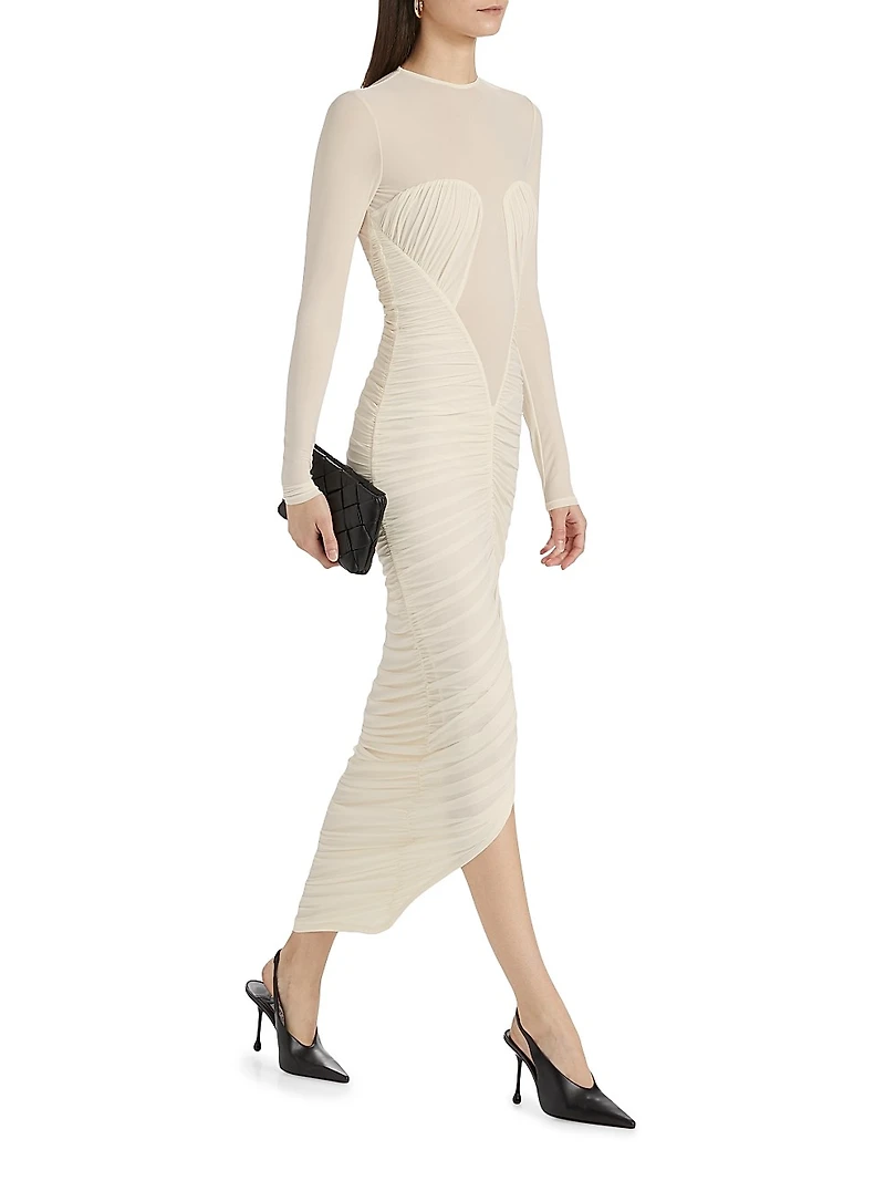 Besora Ruched Jersey Maxi Dress