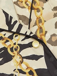 Valentina Animal-Chain-Print Top