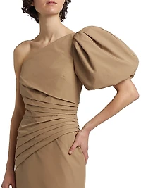 Garda One-Shoulder Minidress