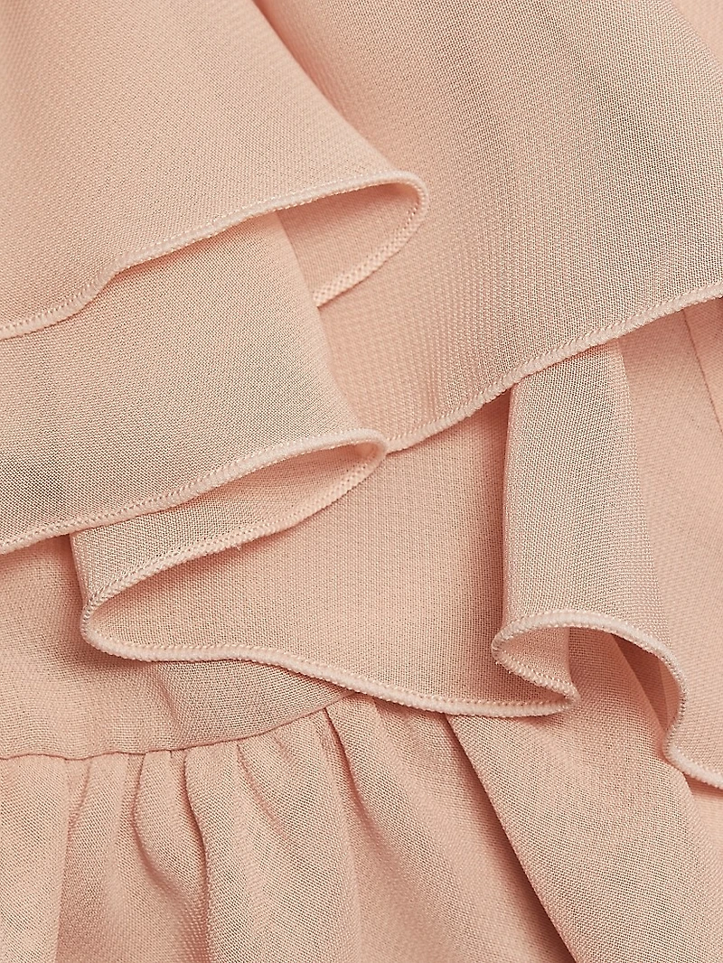 Palmero Ruffled Tie-Waist Minidress