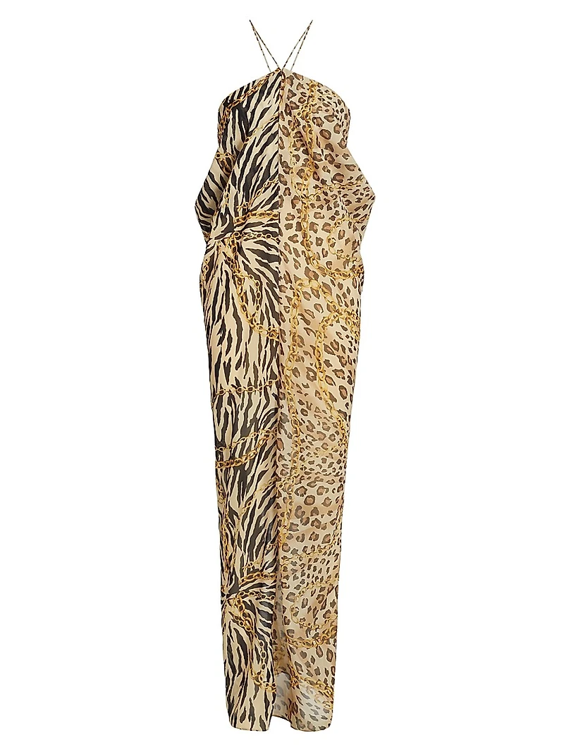 Zella Animal-Print Maxi Dress