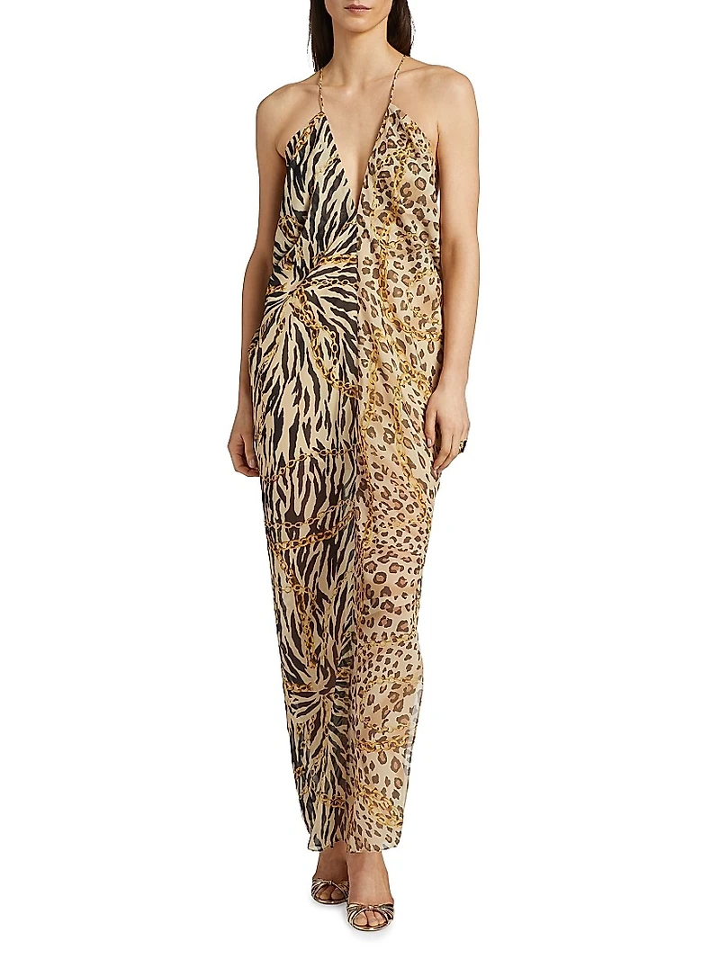 Zella Animal-Print Maxi Dress