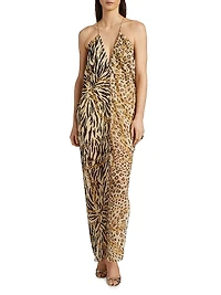 Zella Animal-Print Maxi Dress