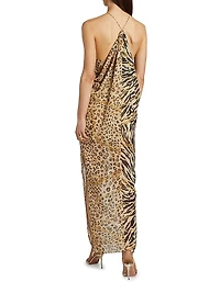 Zella Animal-Print Maxi Dress