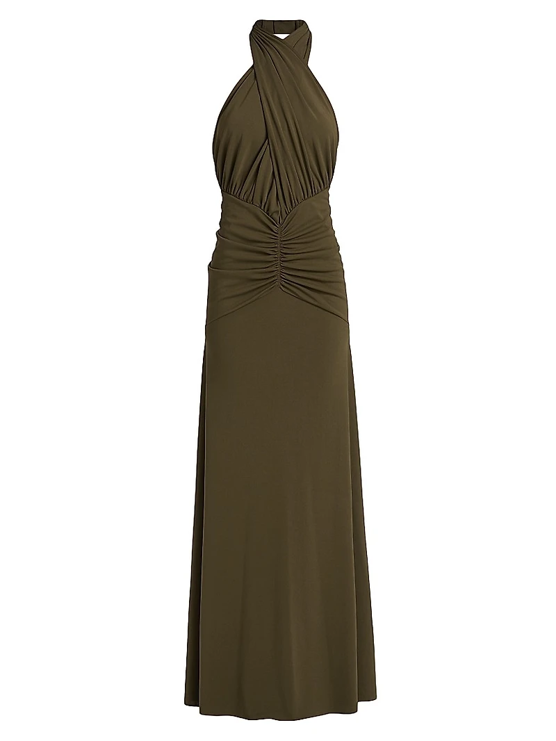 LaBelle Halterneck Maxi Dress