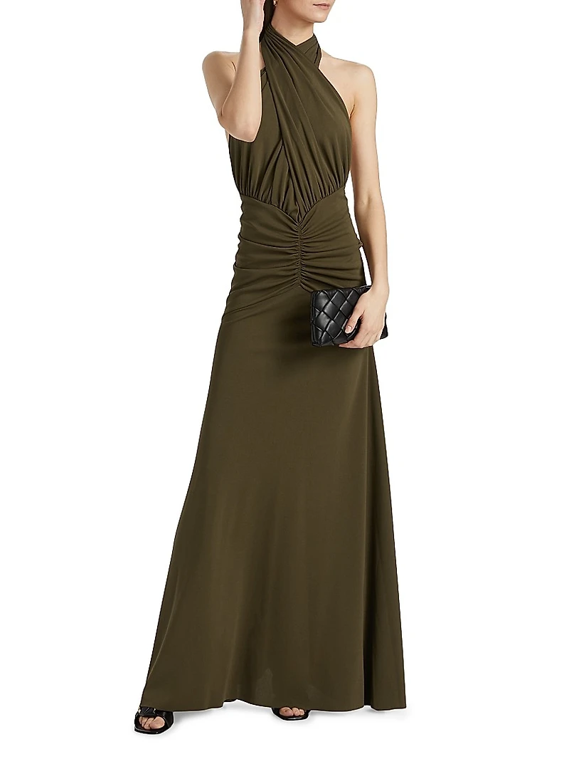 LaBelle Halterneck Maxi Dress