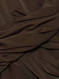 Izel Mesh Draped Minidress