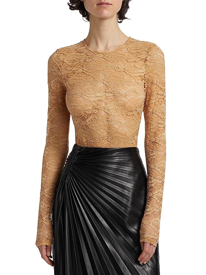 Adriana Sheer Lace Bodysuit