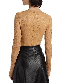 Adriana Sheer Lace Bodysuit