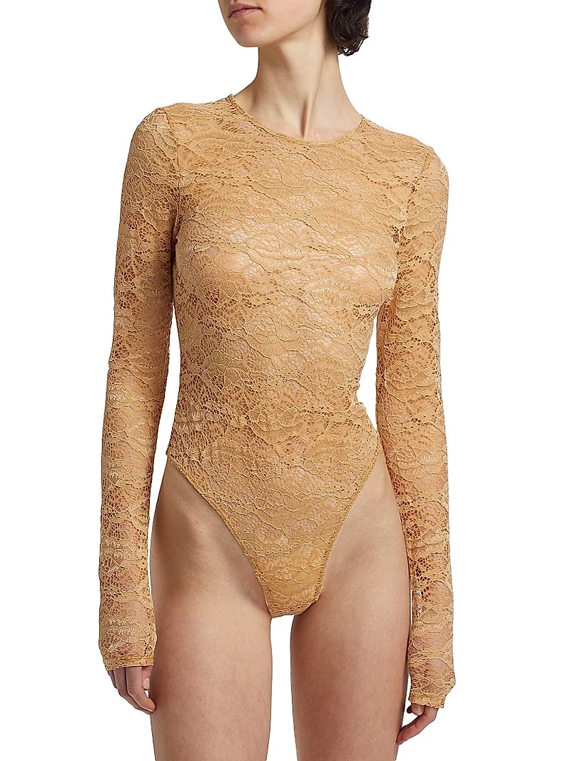Adriana Sheer Lace Bodysuit