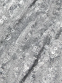 Sequined Draped Column Gown