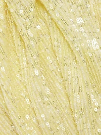 Sequined Strapless Column Gown