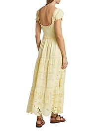 Bisolet Eyelet Cotton Maxi Dress