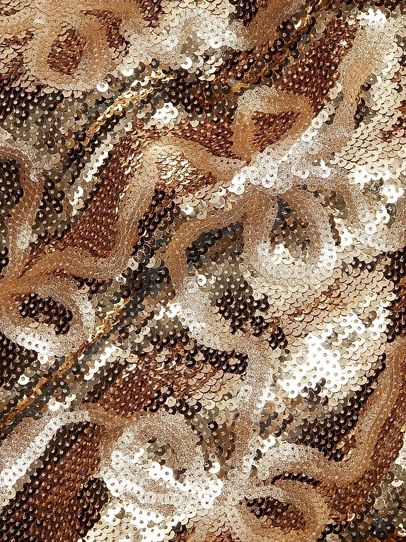 Stasia Sequin Bow Midi-Dress