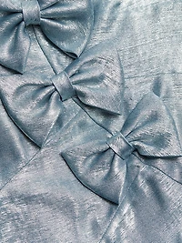 Elmina Bow-Embellished Strapless Dress