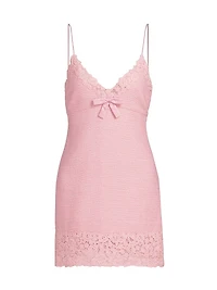 Meva Tweed Bow Minidress