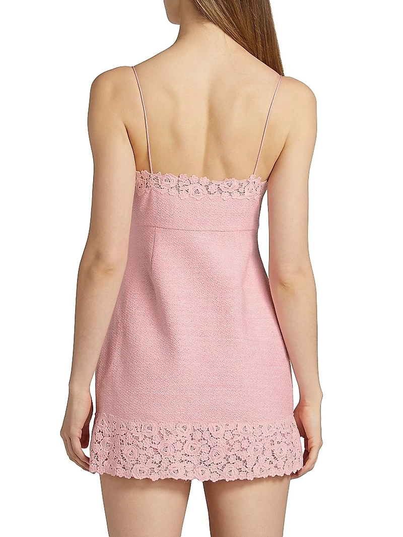 Meva Tweed Bow Minidress