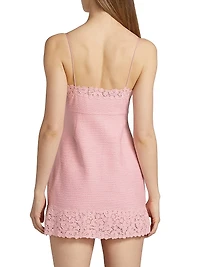 Meva Tweed Bow Minidress