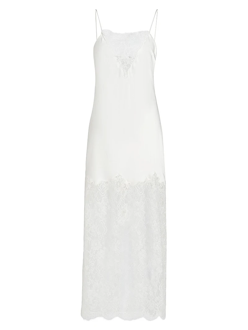 Amarissa Lace Bias-Cut Midi-Dress