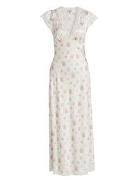 Theodore Silk-Blend Floral Jacquard Maxi Dress
