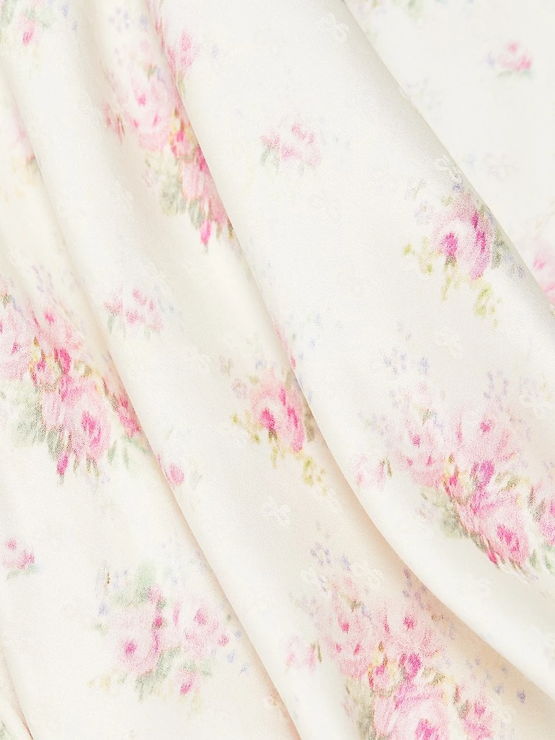 Theodore Silk-Blend Floral Jacquard Maxi Dress