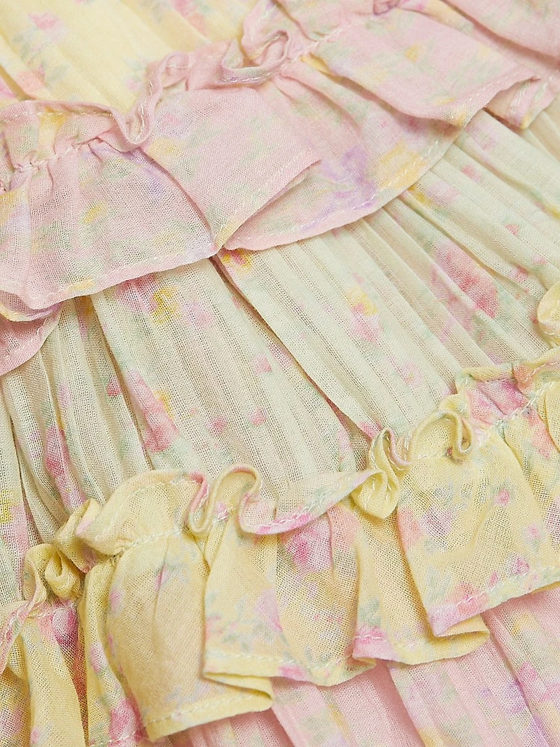 Quintelle Halterneck Ruffled A-Line Minidress