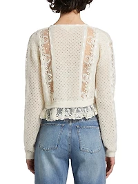 Reneley Ribbon & Lace Cardigan