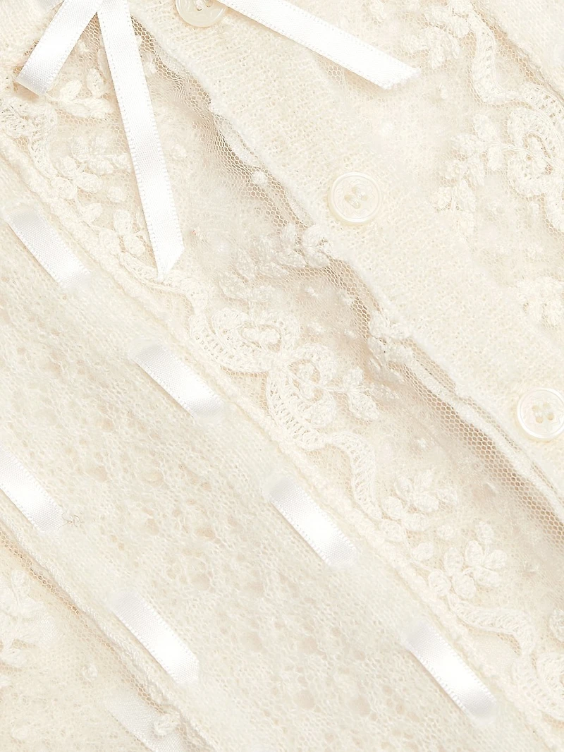 Reneley Ribbon & Lace Cardigan