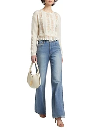 Reneley Ribbon & Lace Cardigan