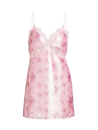 Finta Floral Sequin Minidress