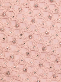 Lunaria Embellished Crocheted Cotton Midi-Dress