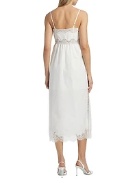 Vinca Lace-Trim Midi-Dress
