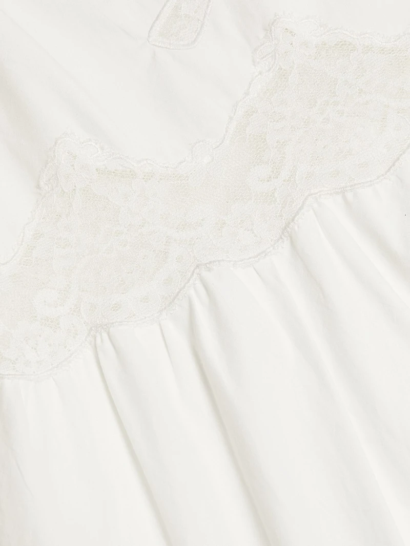 Vinca Lace-Trim Midi-Dress