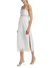 Vinca Lace-Trim Midi-Dress