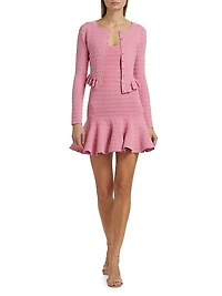 Maryanne Pointelle Knit Minidress