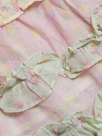 Camellia Cotton Miniskirt