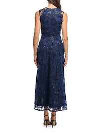 Elliott Embroidered Lace Maxi Dress