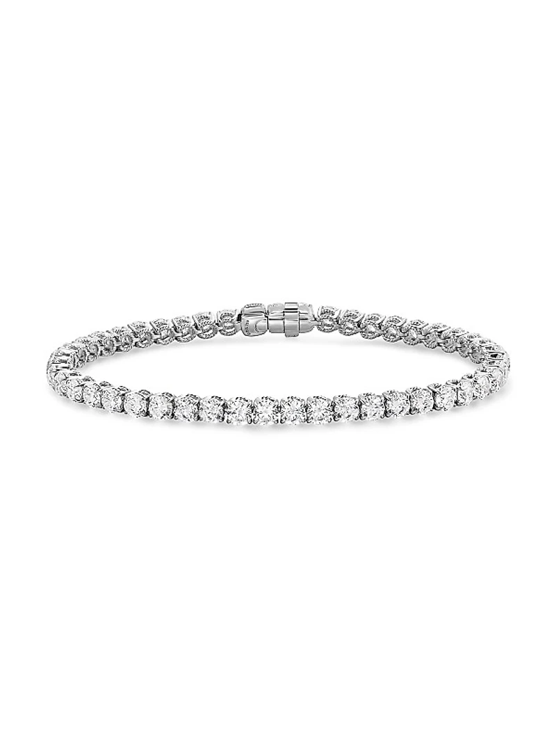 Tennis Bracelet in 18K White Gold