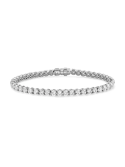 Tennis Bracelet in 18K White Gold