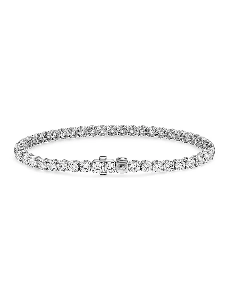 Tennis Bracelet in 18K White Gold