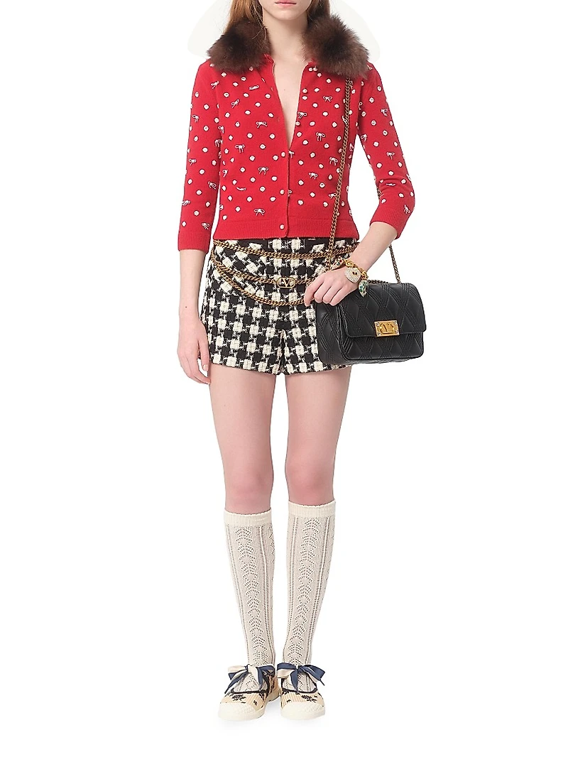 Damier Light Tweed Shorts